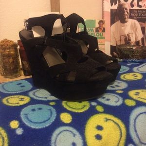 Sexy Black Wedges